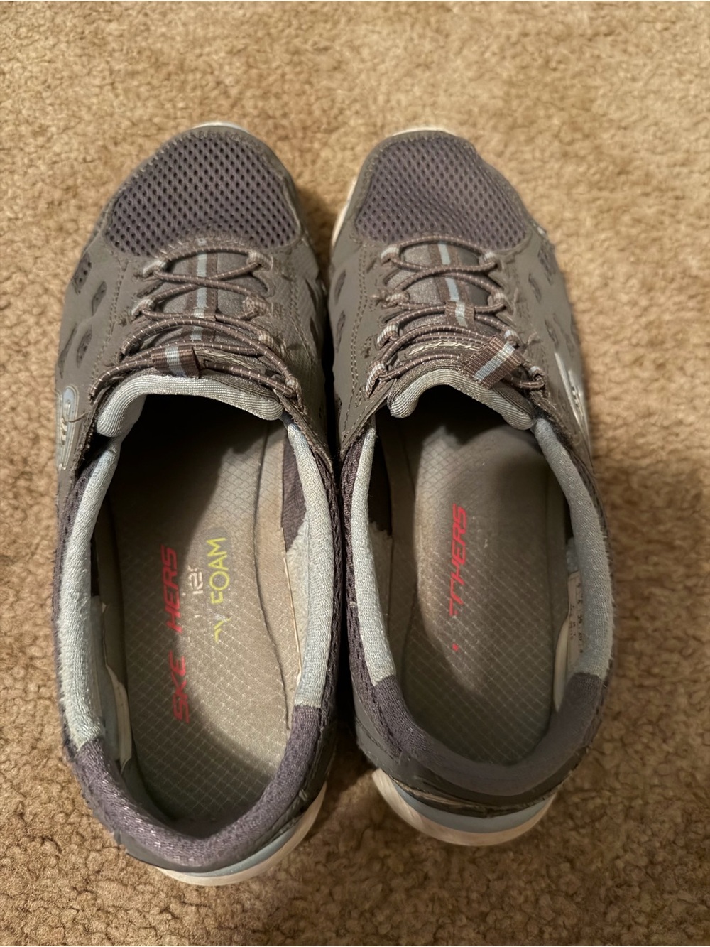 Skechers Women’s Grey Athletic Slip-On Sneakers